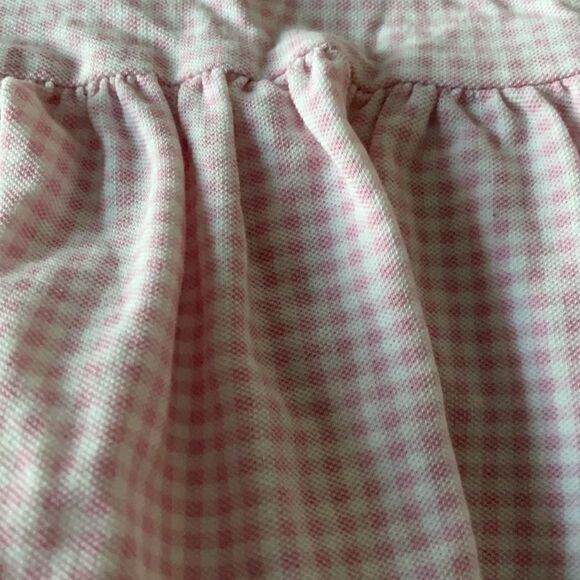 Polo Ralph Lauren White and Pink Gingham Ruffle Bottom Dress - Picture 2 of 7